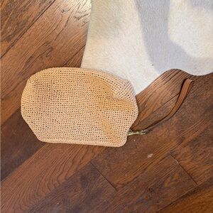 J crew raffia  Woven Clutch